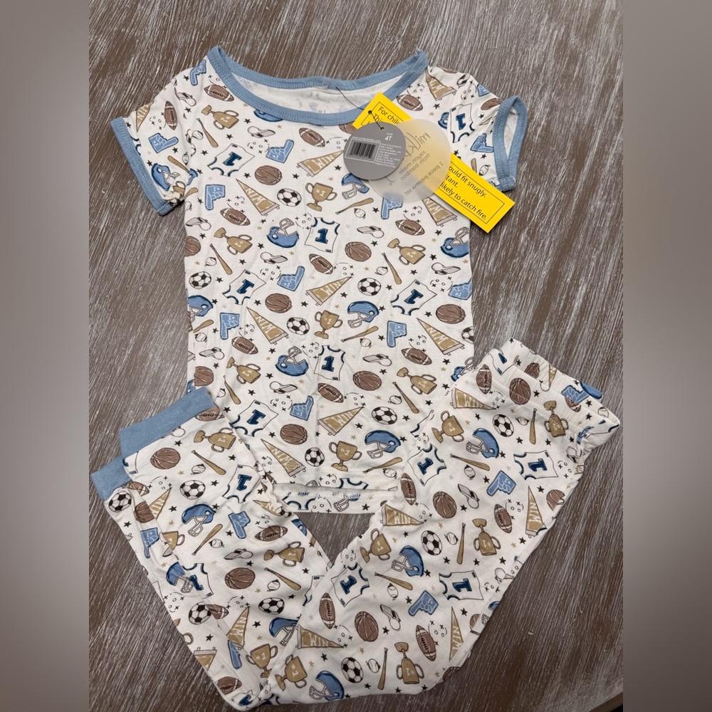 Kids Sports-Themed Pajama Set